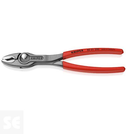 Alicate de Agarre Frontal Negro Atramentado Pulida 200mm.