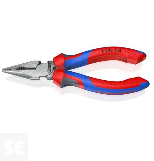 Alicate Universal Negro Filo con Bisel 145mm.