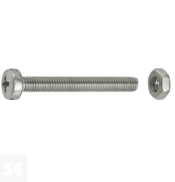 Tornillo Cabeza cónica M3x25mm. A2 Ph 7045 (16 piezas)