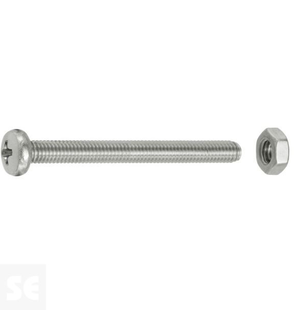 Tornillo Cabeza Cónica M3x30mm. A2 Ph 7045 (12 piezas)