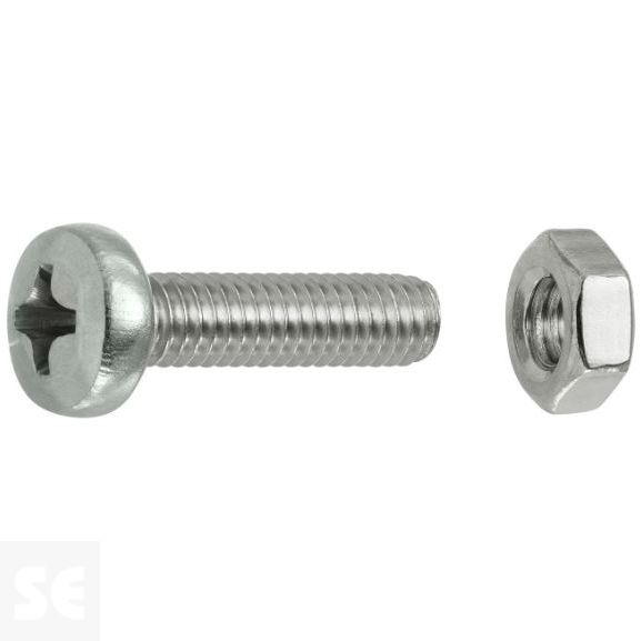 Tornillo Cabeza Cónica M4x16mm. A2 Ph 7045 (20 piezas)