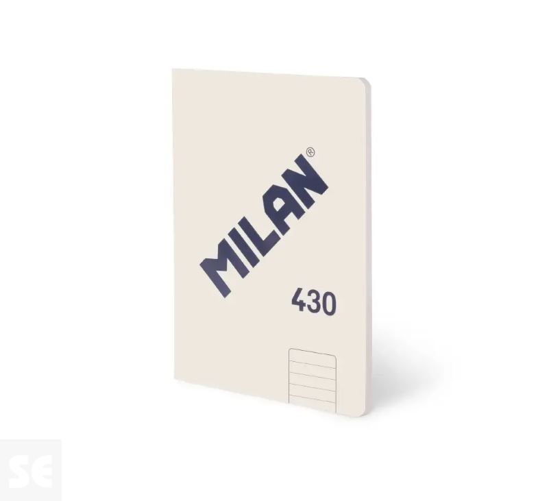 Libreta MILAN A5 Encolada 430 Beige 48h Líneas 95gr