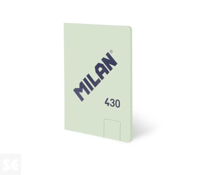 Libreta MILAN A5 Encolada 430 Verde 48h Blancas 95gr