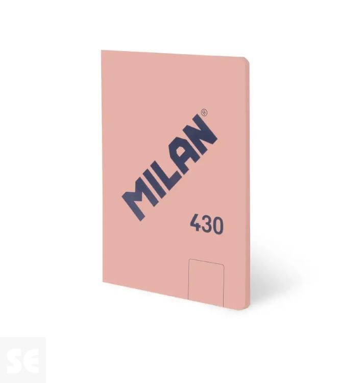 Libreta MILAN A5 Encolada 430 Rosa 48h Blancas 95gr