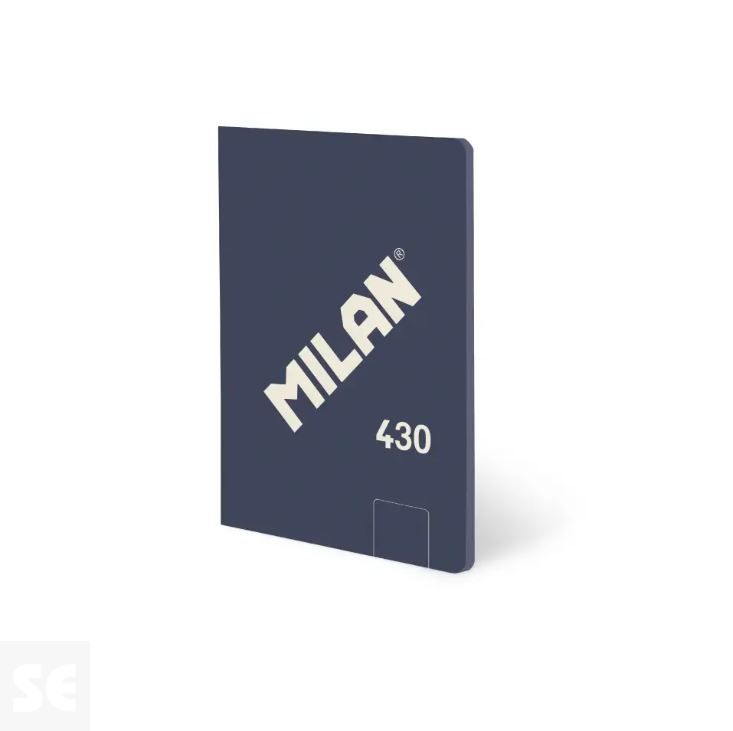 Libreta MILAN A6 Encolada 430 Azul 48h Blancas 95gr