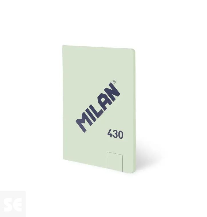 Libreta MILAN A6 Encolada 430 Verde 48h Blancas 95gr