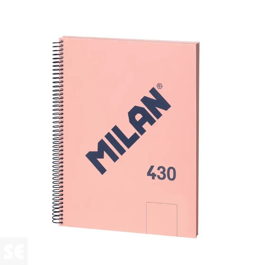 Llibreta MILAN A4 Espiral 80h Blancas 95 Gr/M  Rosa