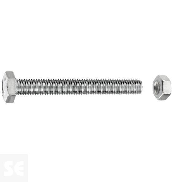 Tornillo Cabeza Hexagonal M10x30mm. Din 933 (75 piezas)