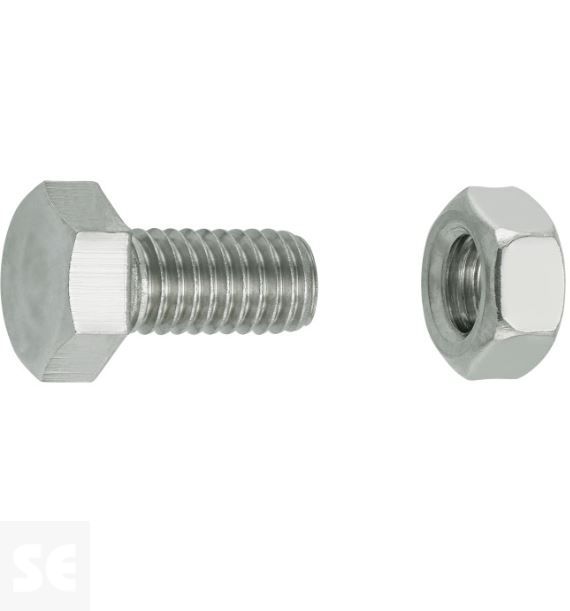Tornillo Cabeza Hexagonal M5x10mm. Din 933 (10 piezas)