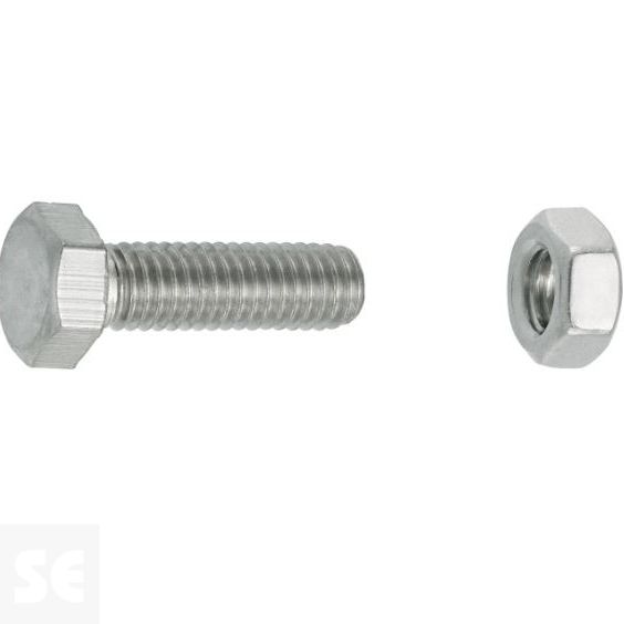 Tornillo Cabeza Hexagonal M5x16mm. Din 933 (30 piezas)