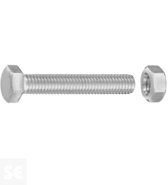 Tornillo Cabeza Hexagonal M5x30mm. Din 933 (6 piezas)