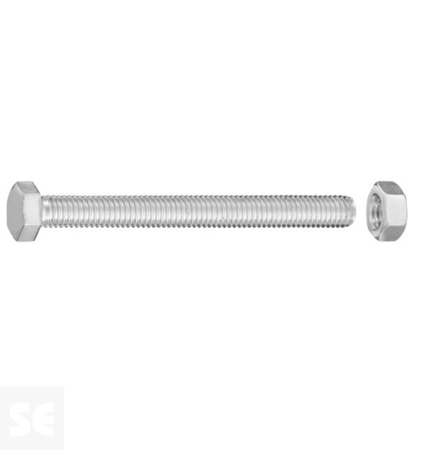 Tornillo Cabeza Hexagonal M5x60mm. Din 933 (100 piezas)