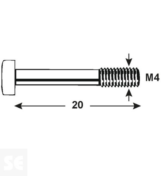 Tornillo Allen 912 Cincado M4x Vz 4762 M4x20 (20u.)
