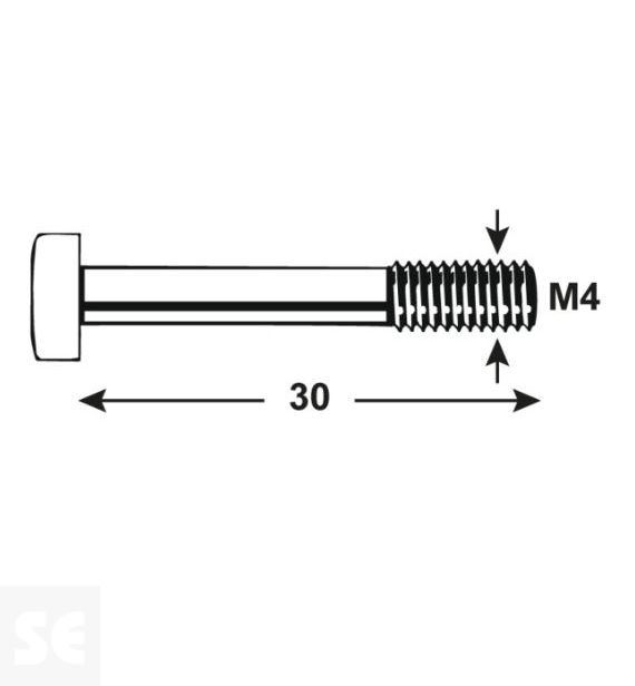 Tornillo Allen 912 Cincado M4x Vz 4762 M4x30 (16u.)