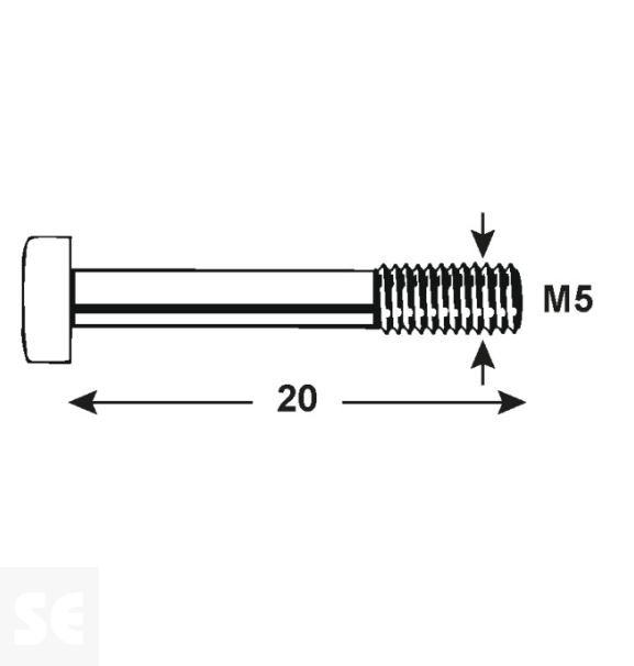Tornillo Allen 912 Cincado M5x Vz 4762 M5x20 (12u.)