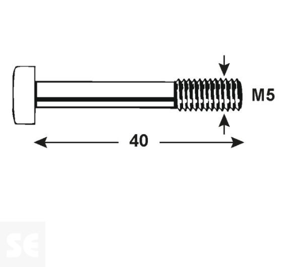 Tornillo Allen 912 Cincado M5x Vz 4762 M5x40 (8u.)