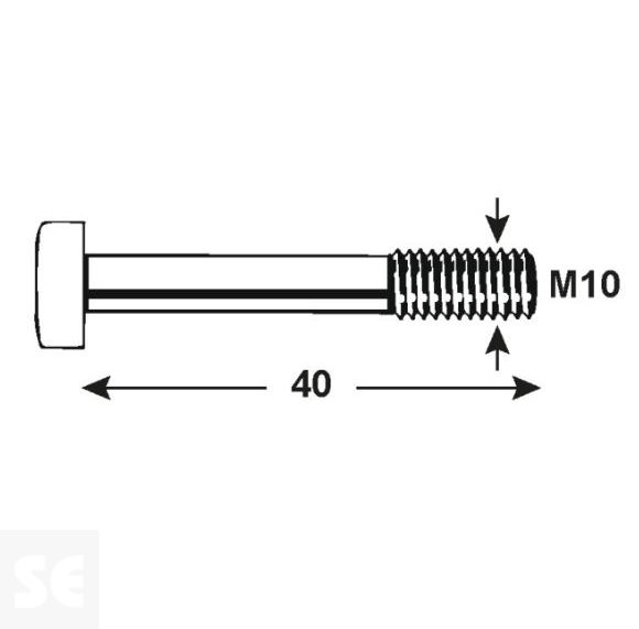 Tornillo Allen 912 Cincado M10 Vz 4762 M10x40 (4u.)