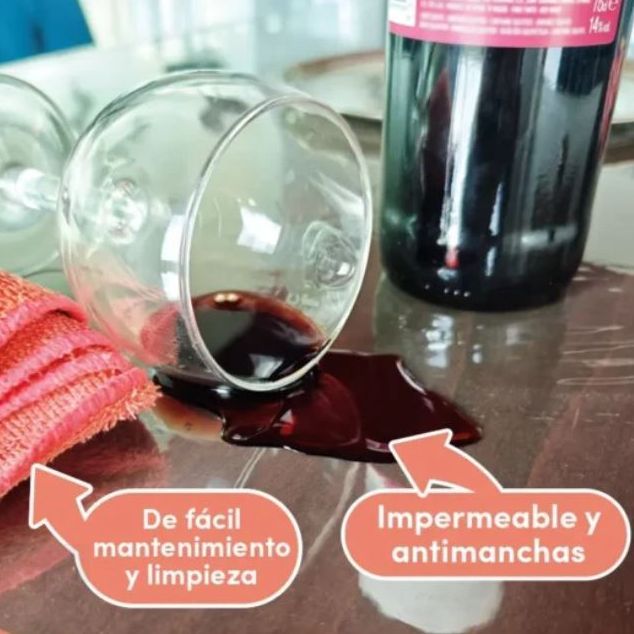 Protector Pvc Antibacterias Transparente grueso 150 Micras de ancho 140cm (A metros)