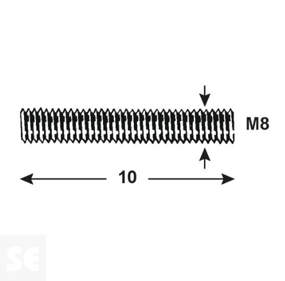 Tornillo Prisionero Bruñida 914 Blk Sw 4027 M8x10mm. (10u.)