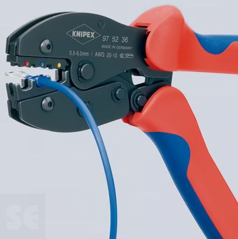 Alicate para Crimpar Terminales 220 Mm Terminales