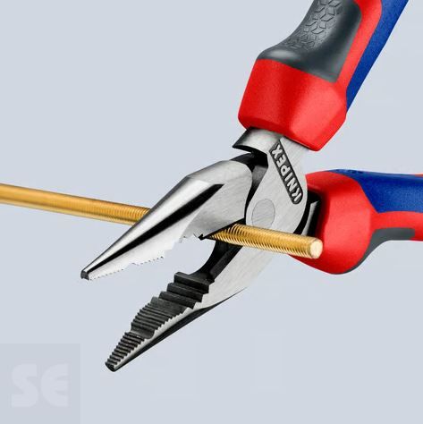 Alicate Universal Negro Filo con Bisel 145mm.