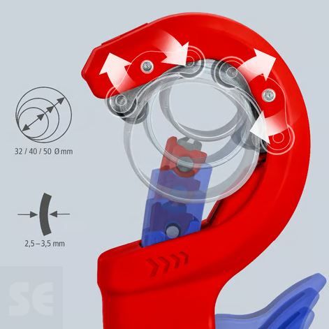 Cortatubos Desagüe de Plástico 202mm.