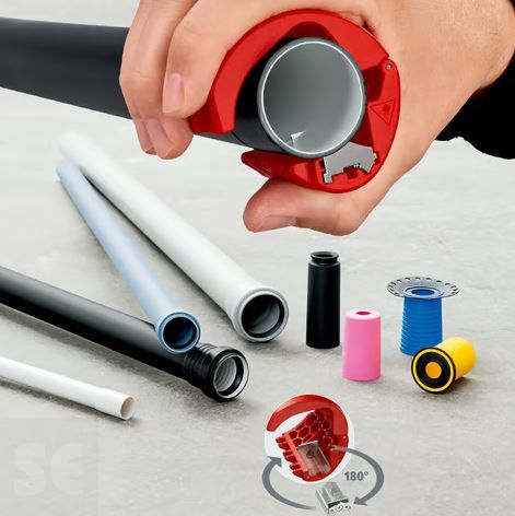 Cortatubos Plástico y Manguitos 72mm.