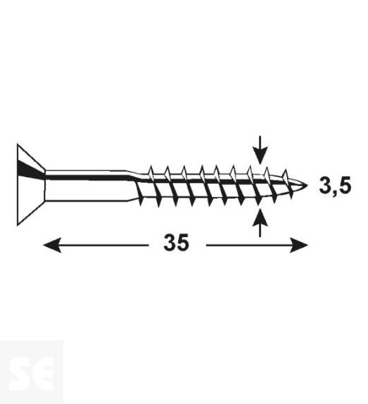 Tornillo Galvanizado Pz 3,5x35mm (150u.)