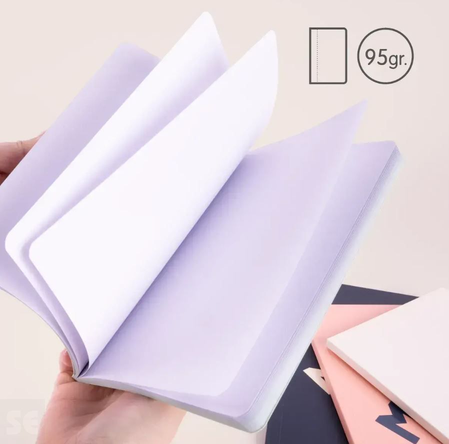 Libreta MILAN A5 Encolada 430 Verde 48h Blancas 95gr