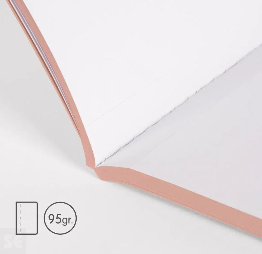 Libreta MILAN A6 Encolada 430 Rosa 48h Blancas 95gr