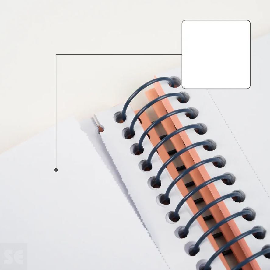 Libreta MILAN A4 Espiral 80h Blancas 95 Gr/M  Rosa