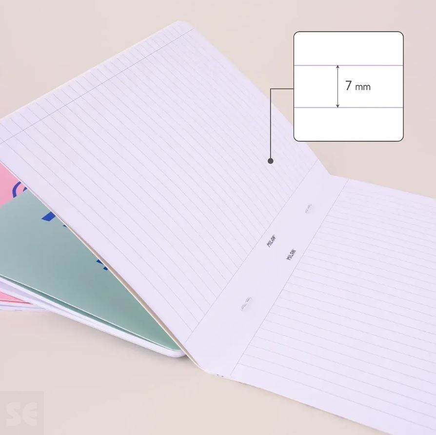 Libreta MILAN A5 24f Lineas 460 Beige