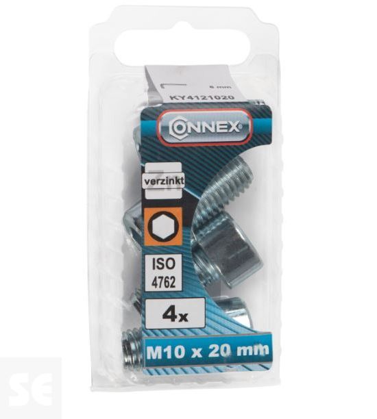 Tornillo Allen 912 Cincado M10 Vz 4762 M10x20 (4u.)