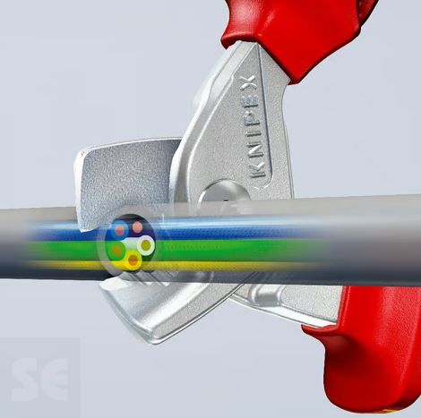 Tijeras Cortacables Aislados Cromado 160 Mm   15 Mm / 50 Mm