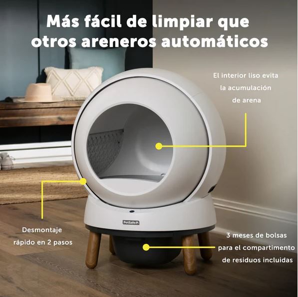 Petsafe Smartspin Arenero Autolimpiable para gatos