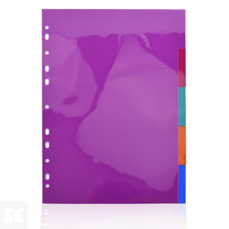 Separadores Multitaladro A4 5 Posiciones / Colores