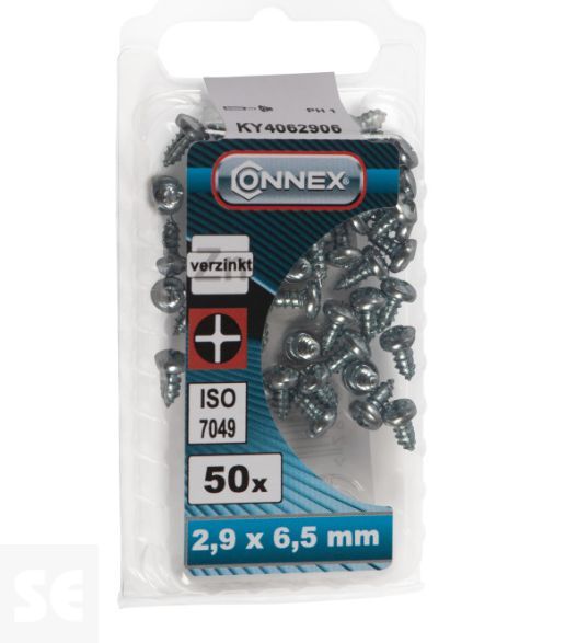 Tornillo autorroscante cabeza redonda Phillips 2,9 x 6,5 mm / Norma DIN 7983 (50 U.)