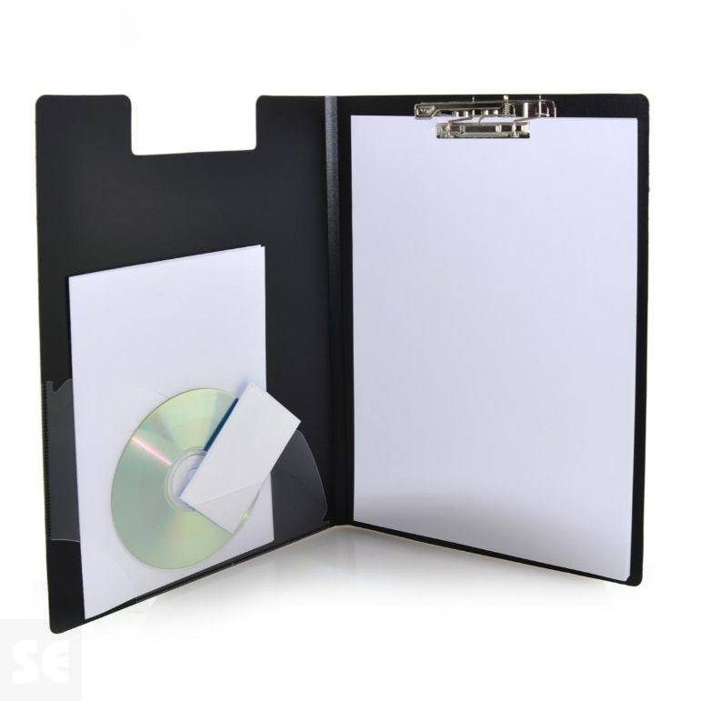 Portapapeles Carpeta Mini-Clip A4+ Negro 28068