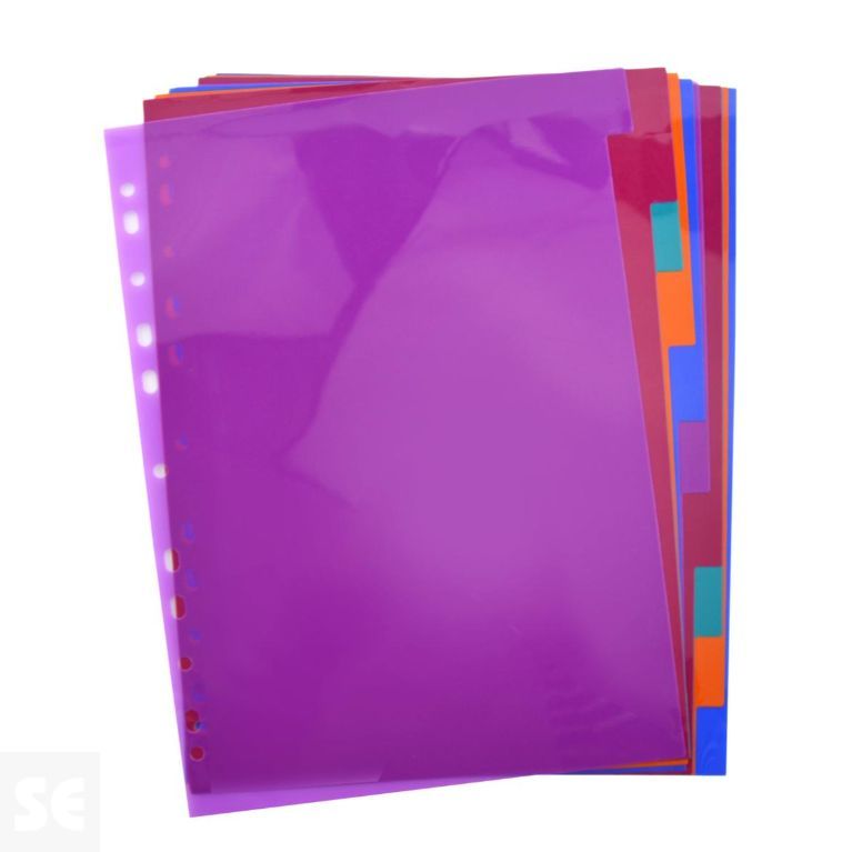 Separadores Multitaladro A4 10 Posiciones / 5 Colores