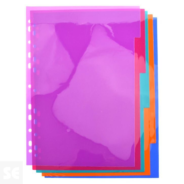 Separadores Multitaladro A4 5 Posiciones / Colores