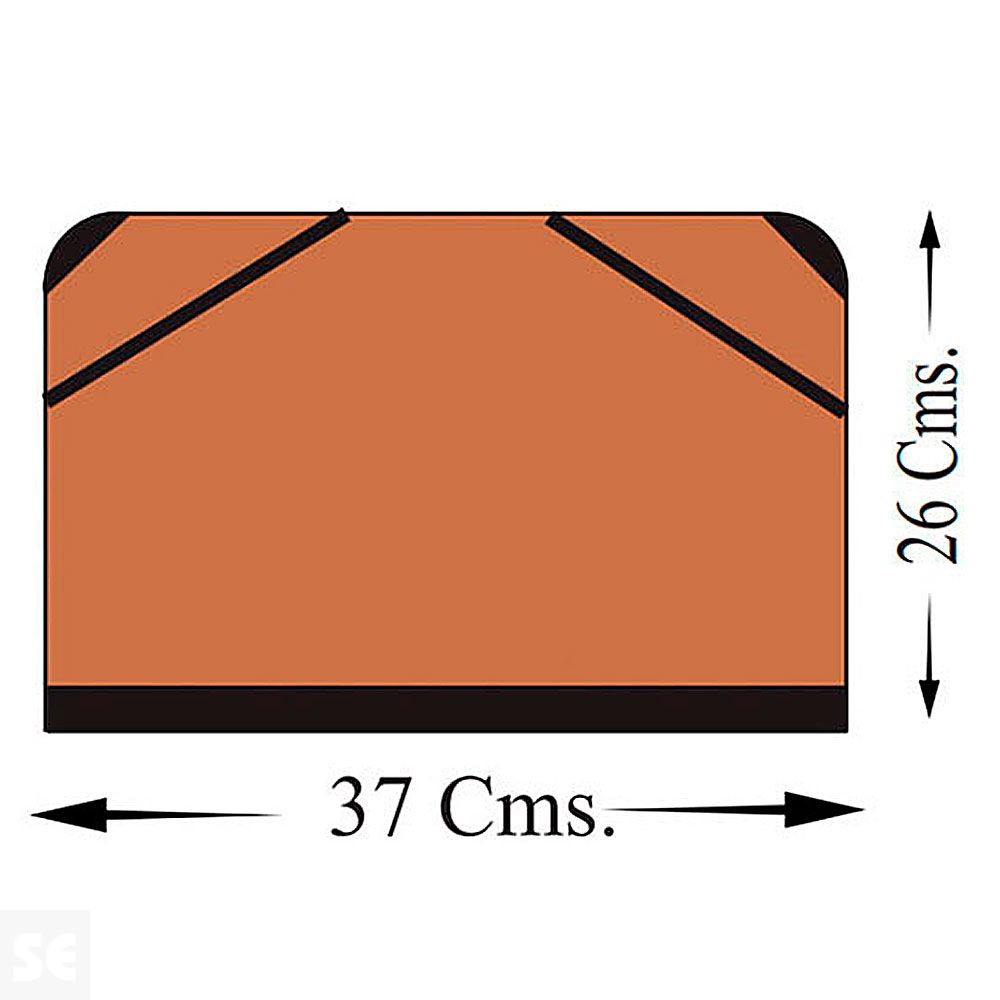 Cartera con Cremallera y Gomas 26x37 cm