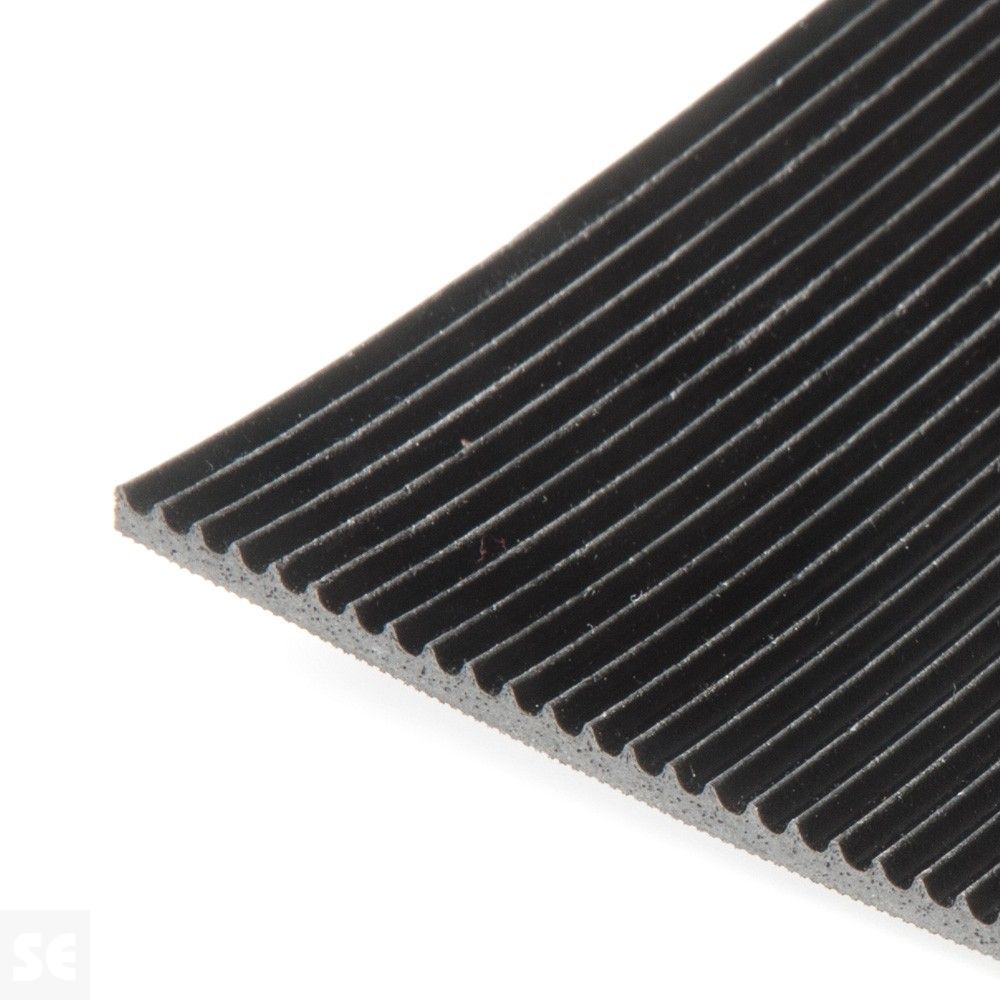 Rollo de Caucho industrial a rayas | Servei Estació