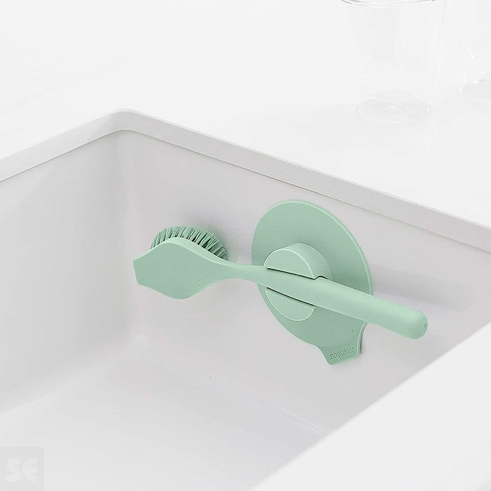 Cepillo Fregaplatos Jade Green con Ventosa