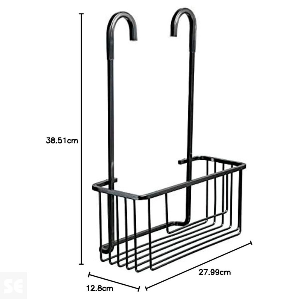 Cestillo con Colgador Aluminium Black