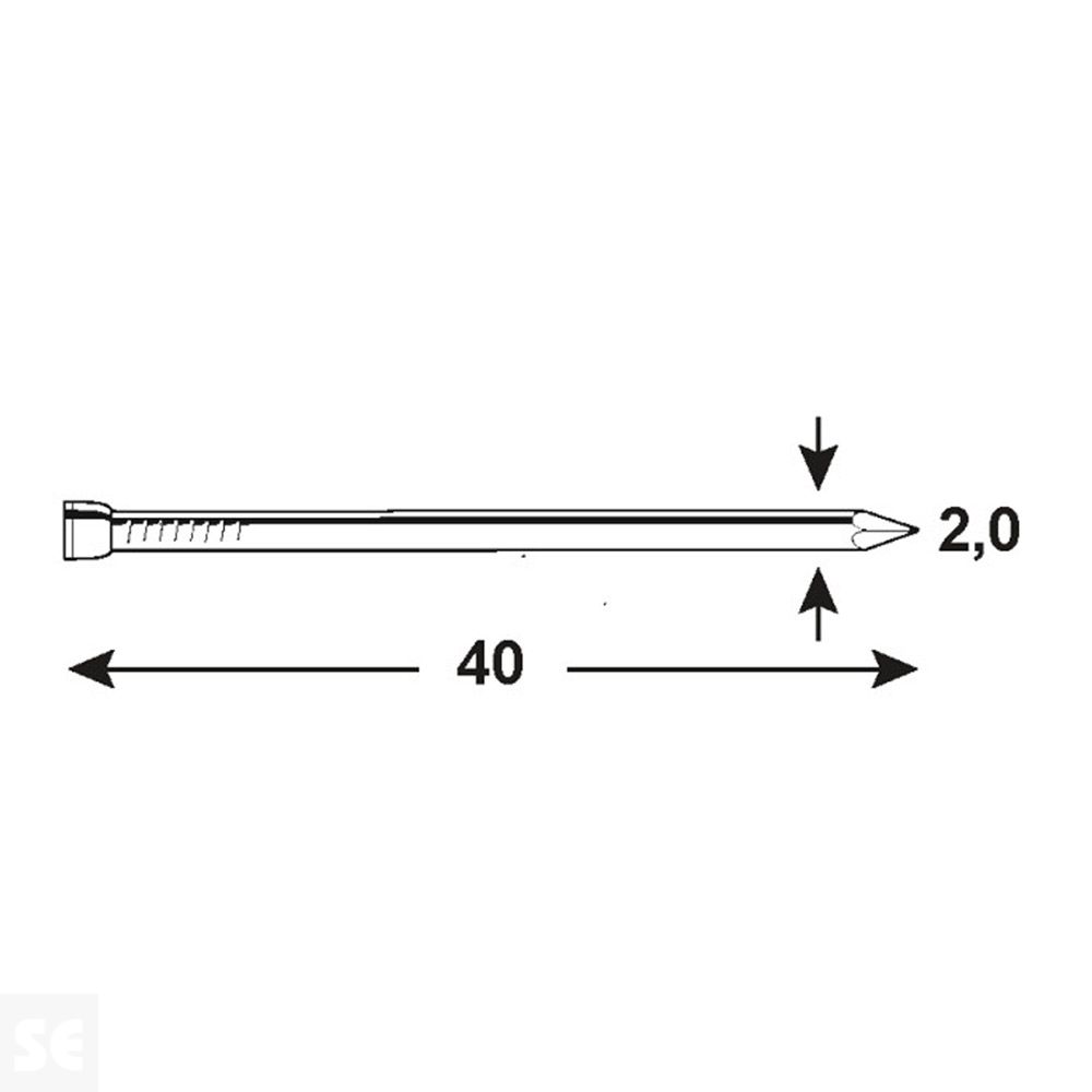 Clavos Metal Cabeza Cónica 20 (130 gramos)
