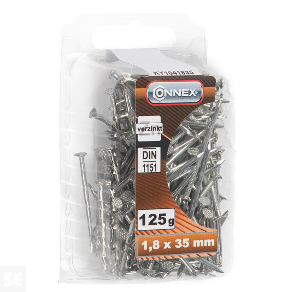 Clavos Cabeza Plana Galvanizada 1,8 X 35 mm (125 gramos)