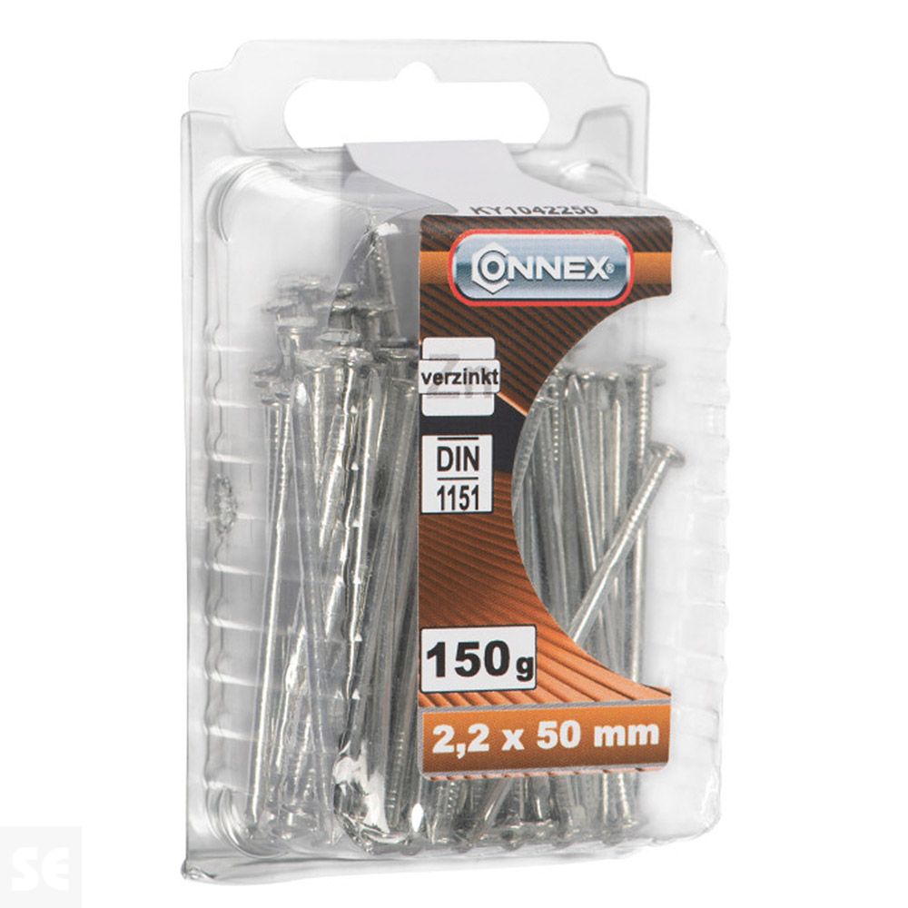 Clavos Cabeza Plana Galvanizada 2,2 X 50 mm (150 gramos)