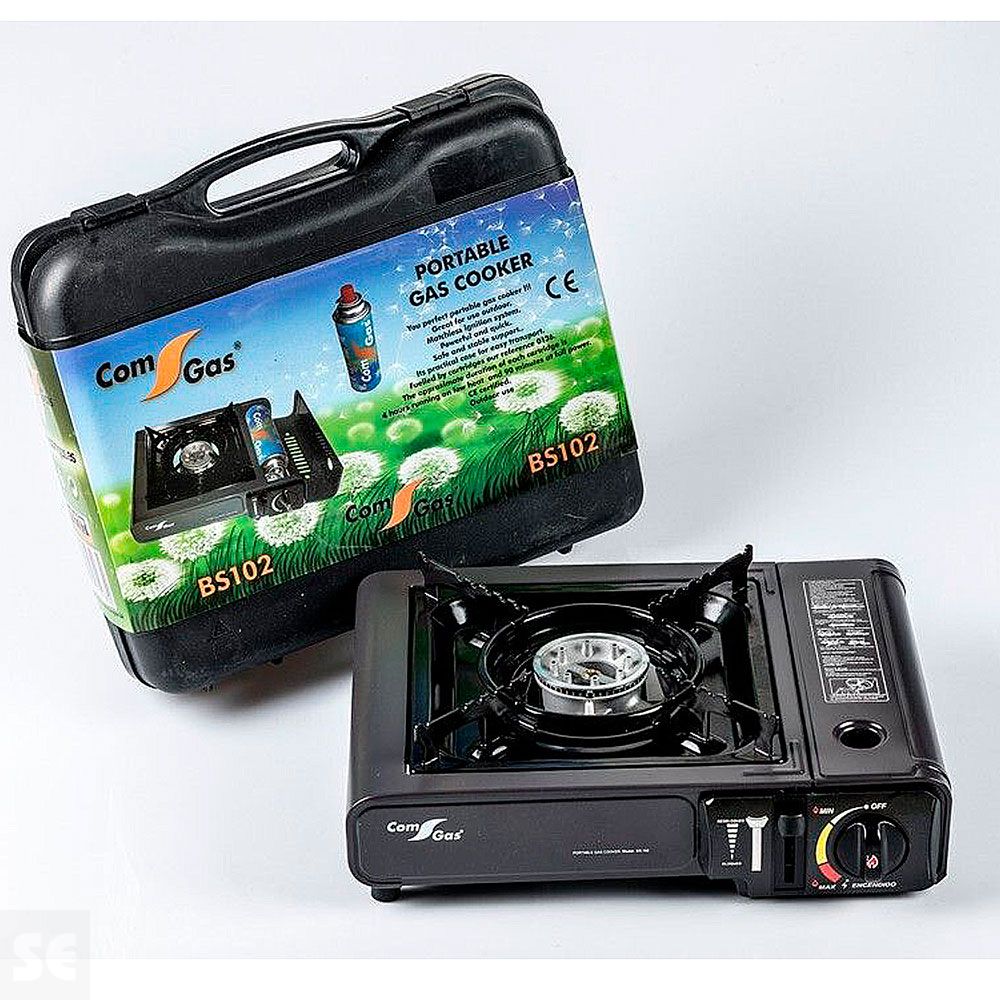 Cocina Portátil a Cartcuho con Maletín 34x28x12 cm