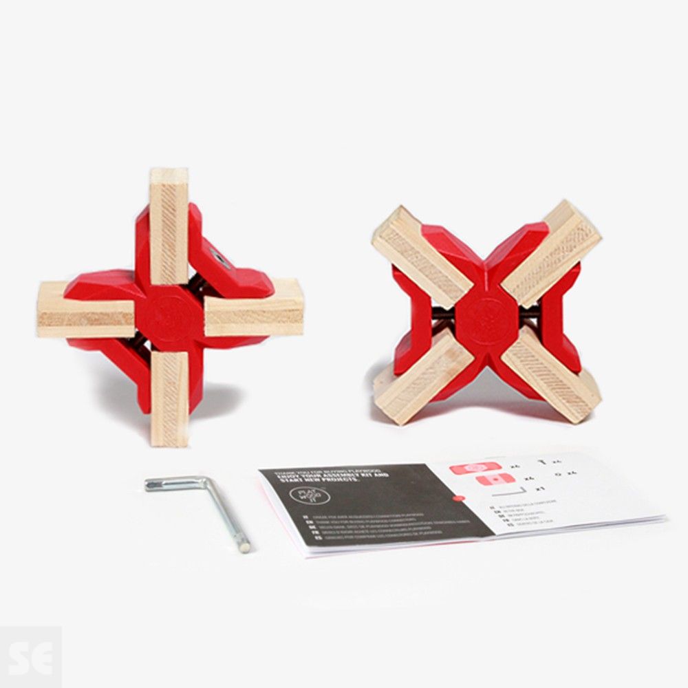 Conectores Ajustables en Cruz de color rojo | Servei Estació