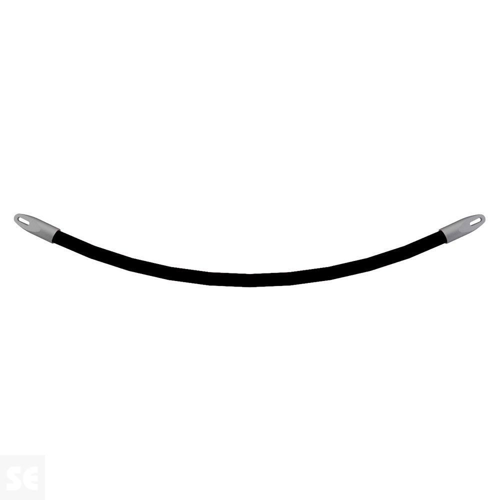 Cordón Negro Catenaria 150 cm C/Terminales Inox.